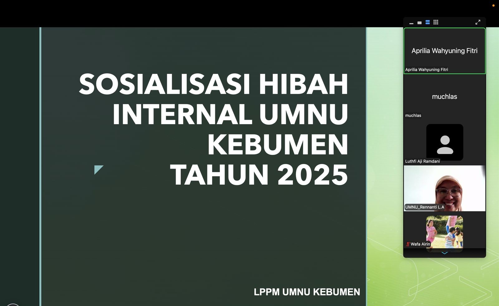 Perkuat Kultur Inovasi, LPPM UMNU Kebumen Gelar Sosialisasi Hibah Internal Penelitian dan Pengabdian 2025
