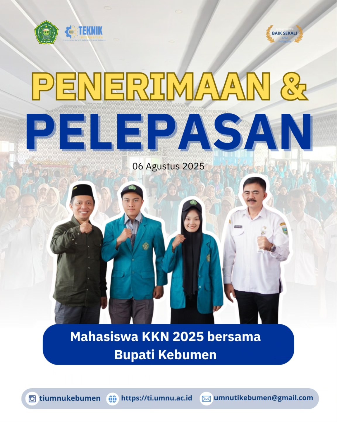 Siap Mengabdi di Tengah Masyarakat, Mahasiswa KKN UMNU Kebumen Resmi Dilepas pada 6 Agustus 2025